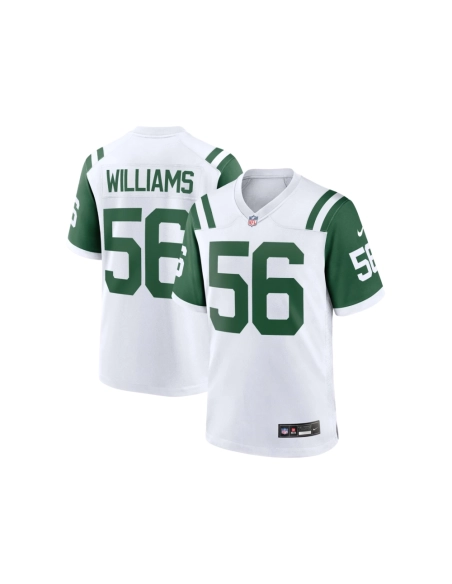 Mens New York Jets Quincy Williams White Classic Alternate Player Game Jersey