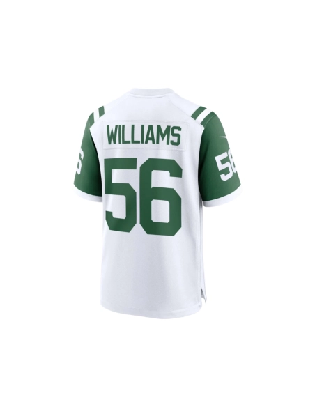 Mens New York Jets Quincy Williams White Classic Alternate Player Game Jersey