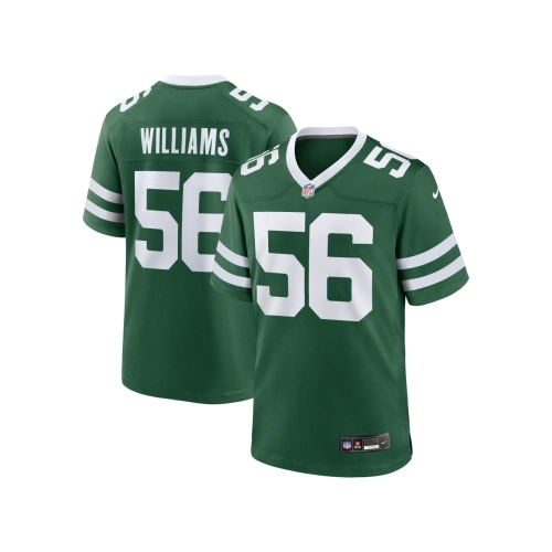 Mens New York Jets Quincy Williams Legacy Green Game Player Jersey
