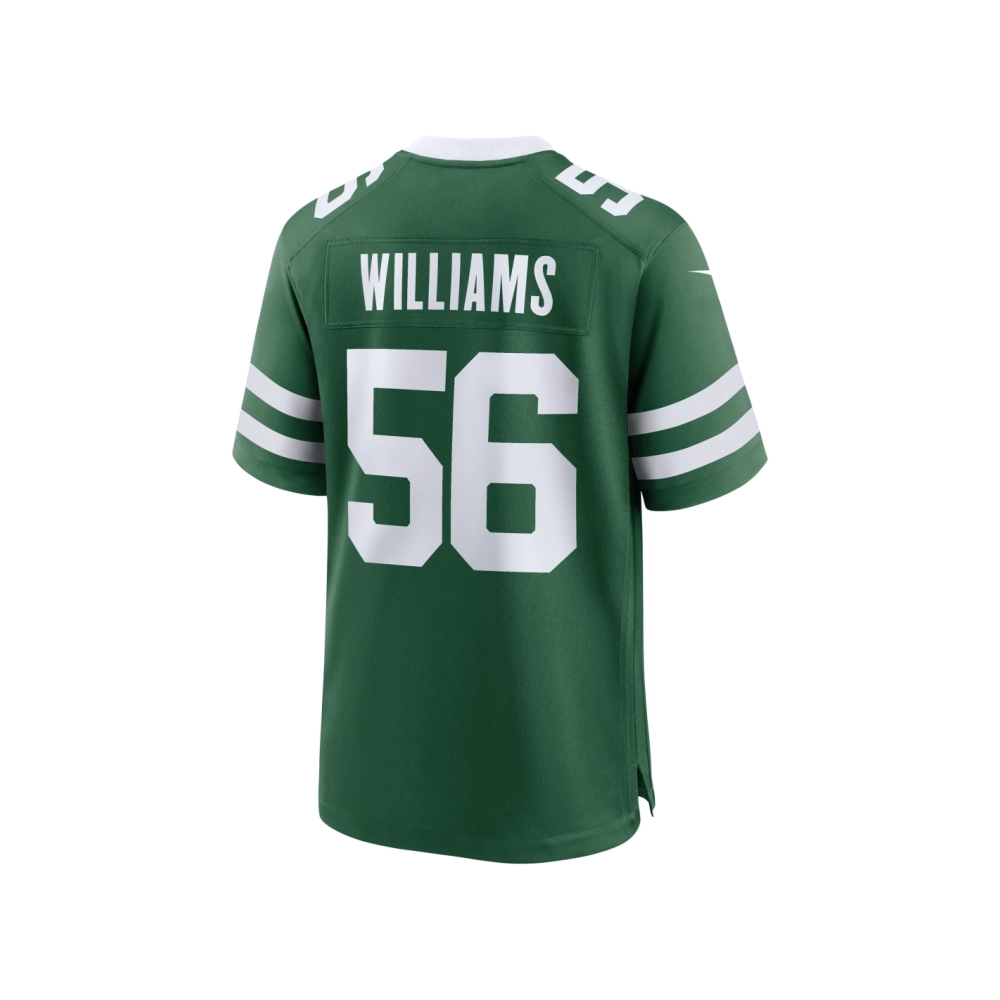 Mens New York Jets Quincy Williams Legacy Green Game Player Jersey