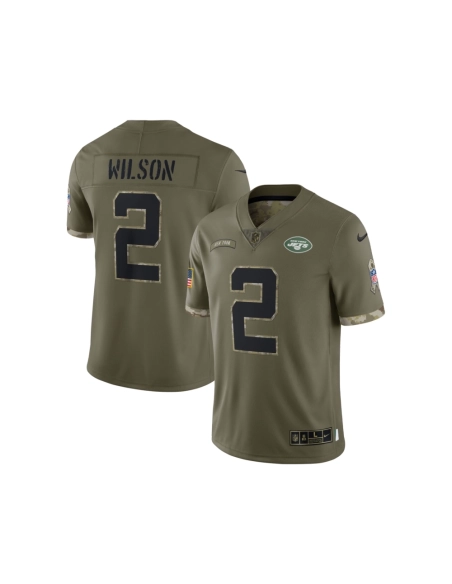 Mens New York Jets Olive 2022 Salute To Service Limited Jersey