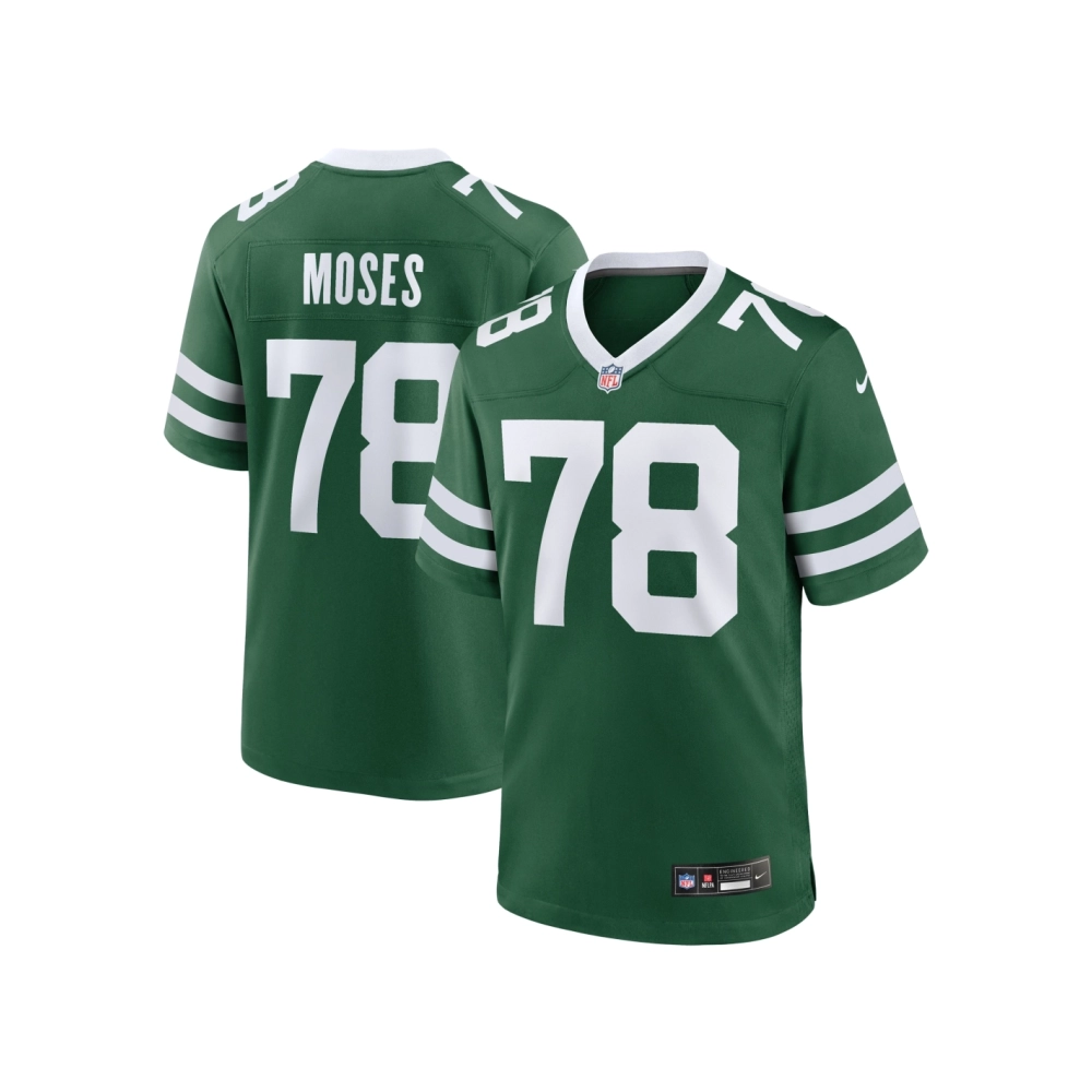 Mens New York Jets Morgan Moses Legacy Green Game Jersey