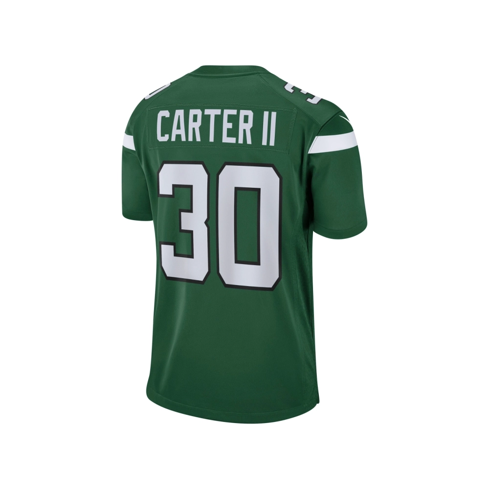 Mens New York Jets Michael Carter II Gotham Green Game Jersey