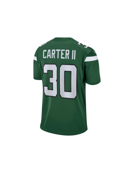 Mens New York Jets Michael Carter II Gotham Green Game Jersey