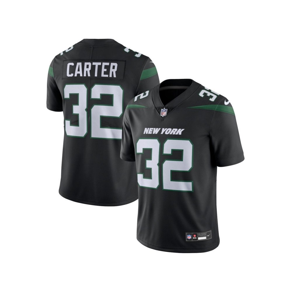 Mens New York Jets Michael Carter Black Vapor Untouchable Limited Jersey