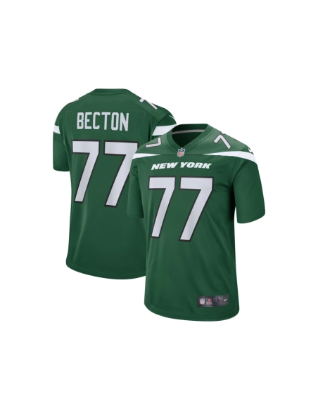 Mens New York Jets Mekhi Becton Gotham Green Player Game Jersey