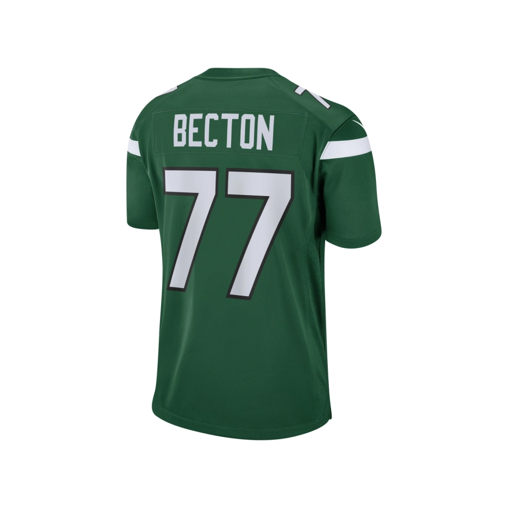 Mens New York Jets Mekhi Becton Gotham Green Player Game Jersey