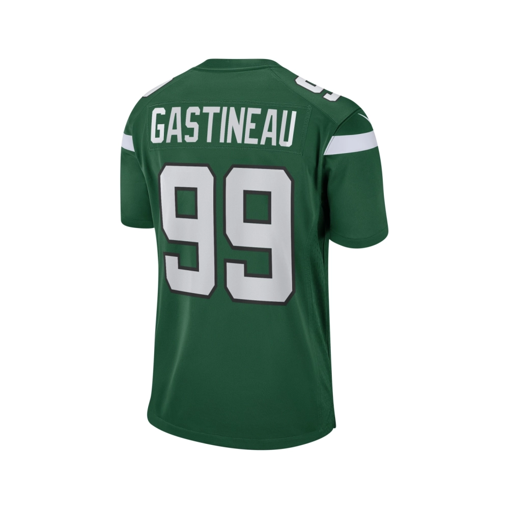 Mens New York Jets Mark Gastineau Gotham Green Game Retired Player Jersey