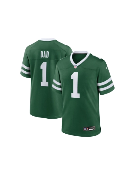 Mens New York Jets Legacy Green Number 1 Dad Game Jersey