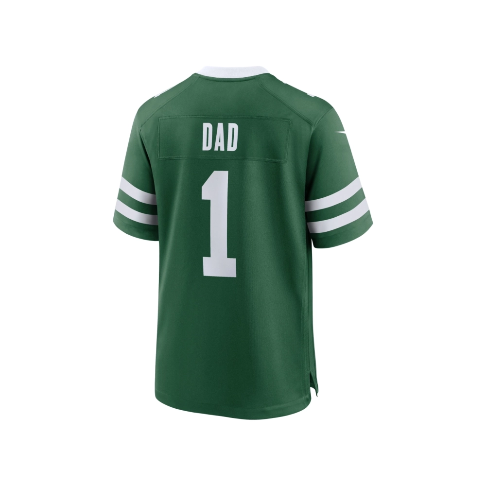 Mens New York Jets Legacy Green Number 1 Dad Game Jersey