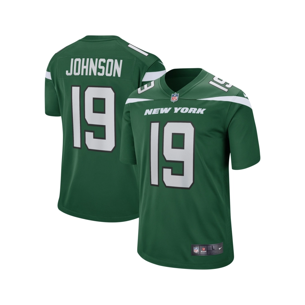 Mens New York Jets Keyshawn Johnson Gotham Green Game Retired Player Jersey