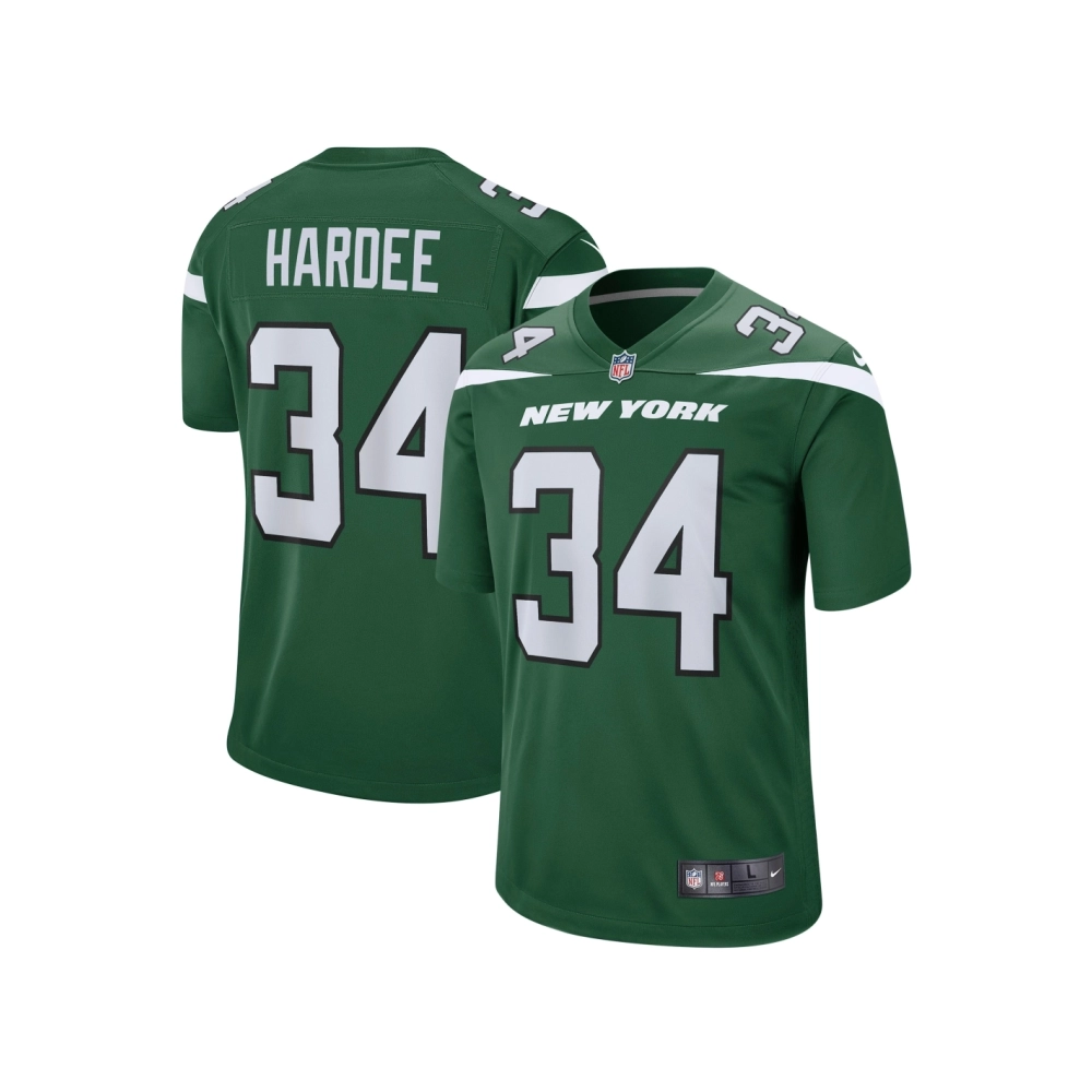 Mens New York Jets Justin Hardee Gotham Green Game Jersey