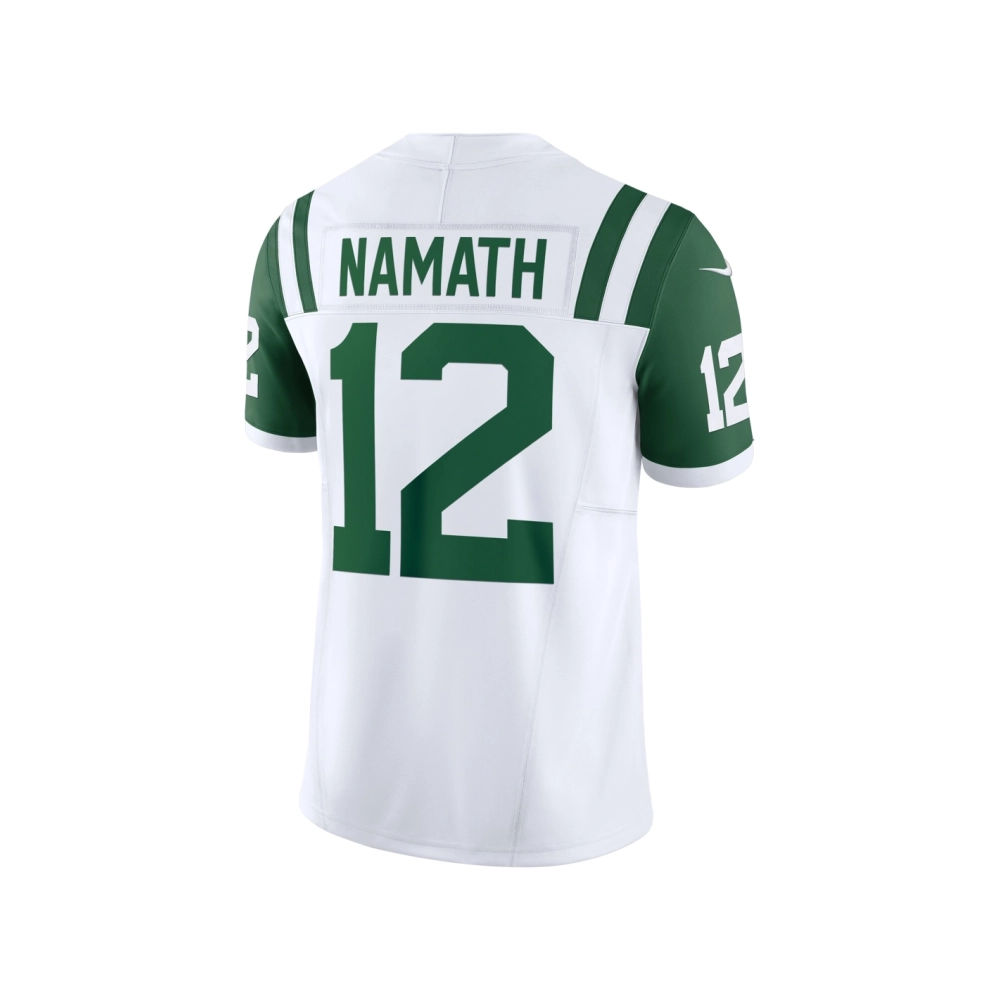 Mens New York Jets Joe Namath White Classic Alternate Vapor F.U.S.E. Retired Player Limited Jersey