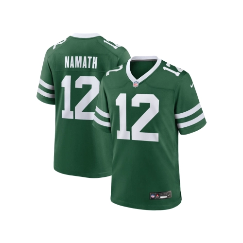Mens New York Jets Joe Namath Legacy Green Game Jersey