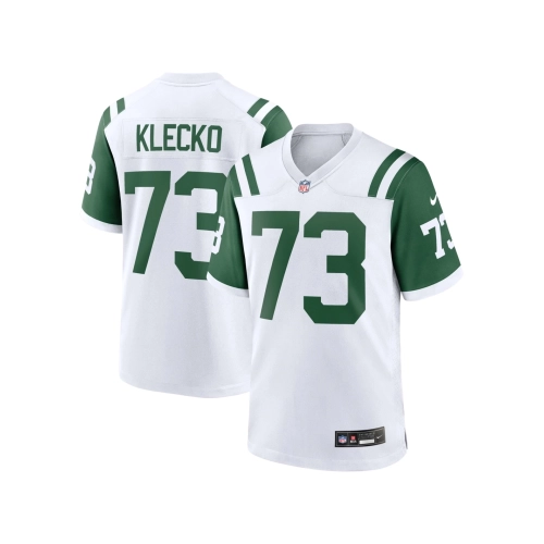 Mens New York Jets Joe Klecko White Classic Alternate Retired Player Game Jersey