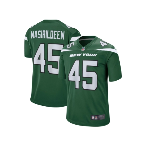 Mens New York Jets Hamsah Nasirildeen Gotham Green Game Jersey