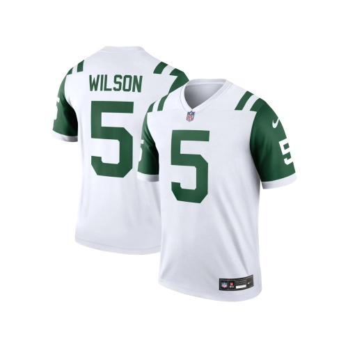Mens New York Jets Garrett Wilson White Classic Alternate Legend Jersey