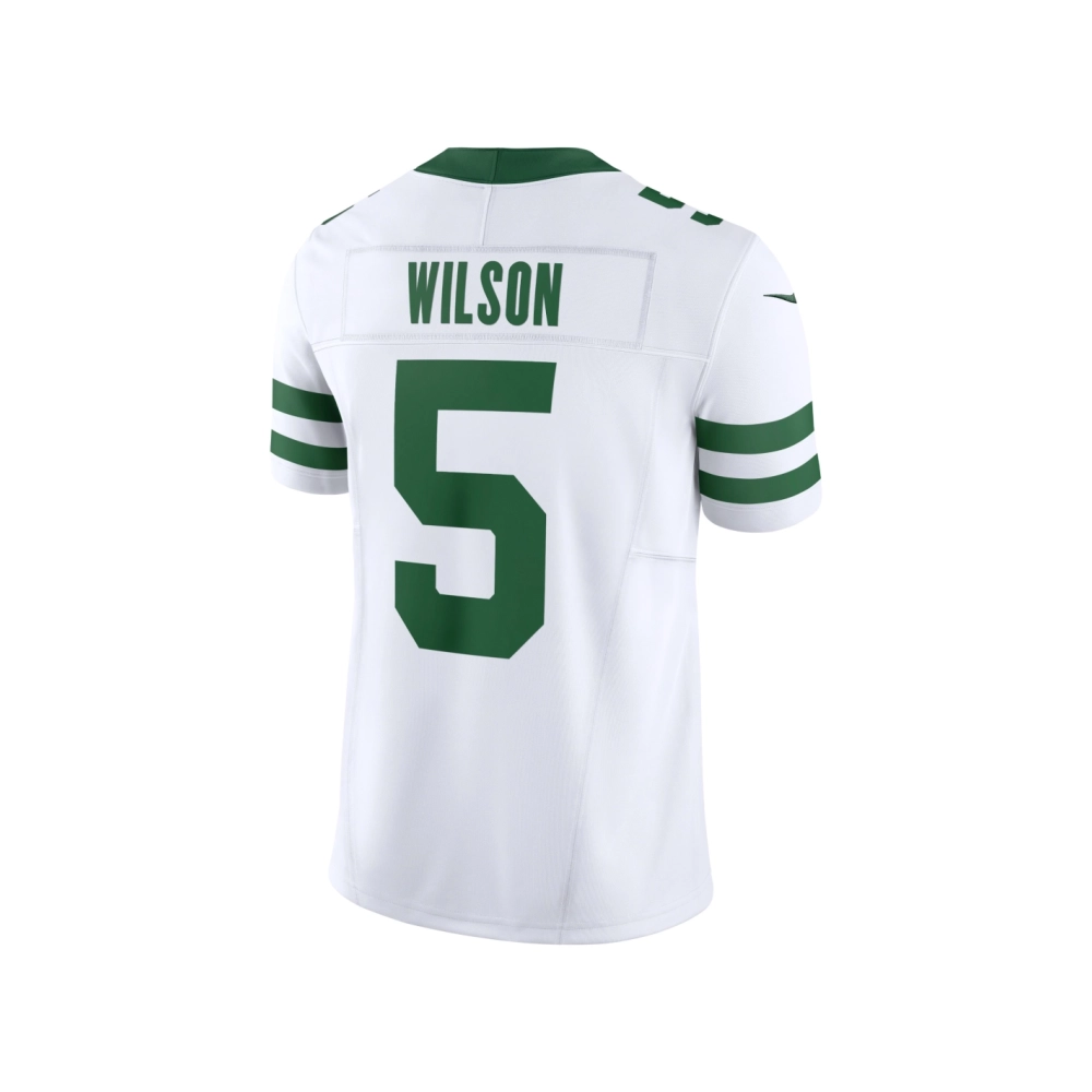 Mens New York Jets Garrett Wilson Legacy White Vapor F.U.S.E. Limited Jersey