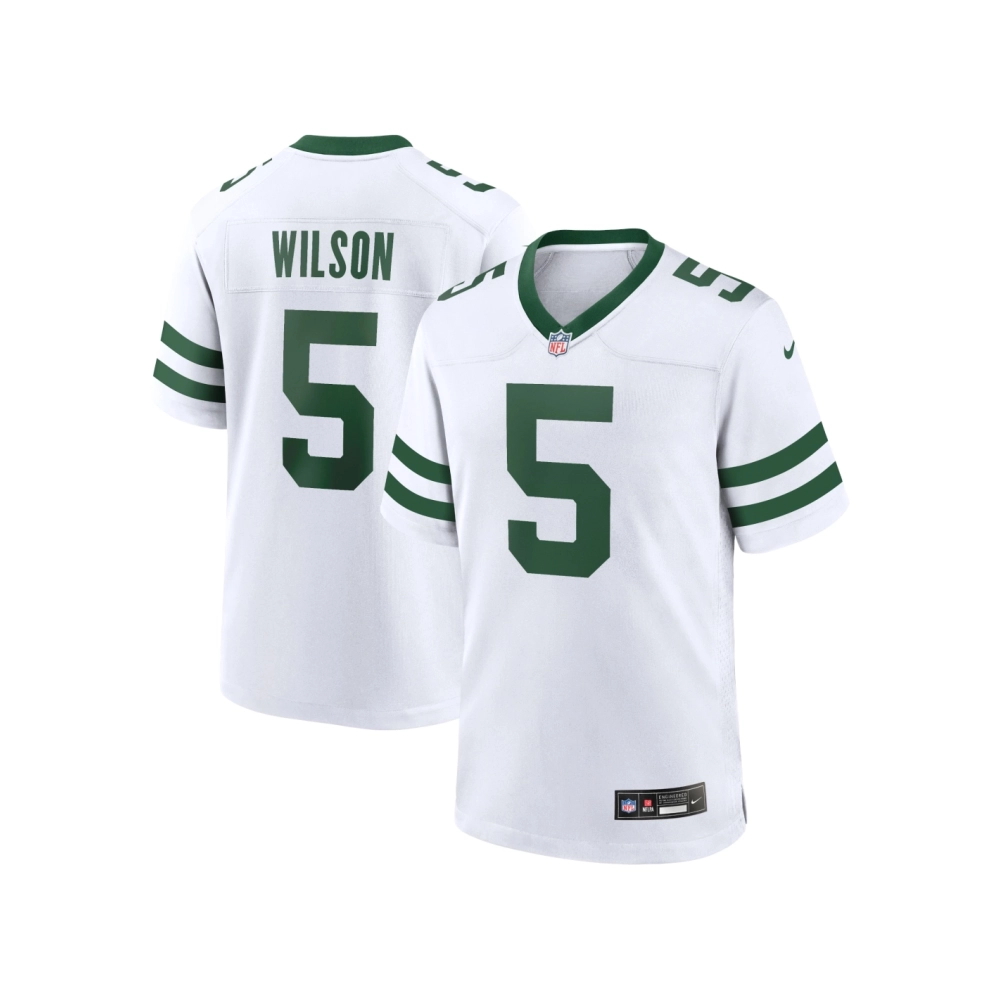 Mens New York Jets Garrett Wilson Legacy White Game Jersey