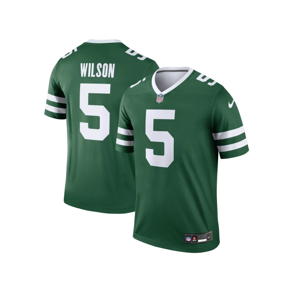 Mens New York Jets Garrett Wilson Legacy Green Legend Jersey