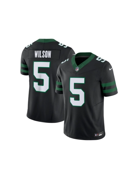 Mens New York Jets Garrett Wilson Legacy Black Alternate Vapor F.U.S.E. Limited Jersey
