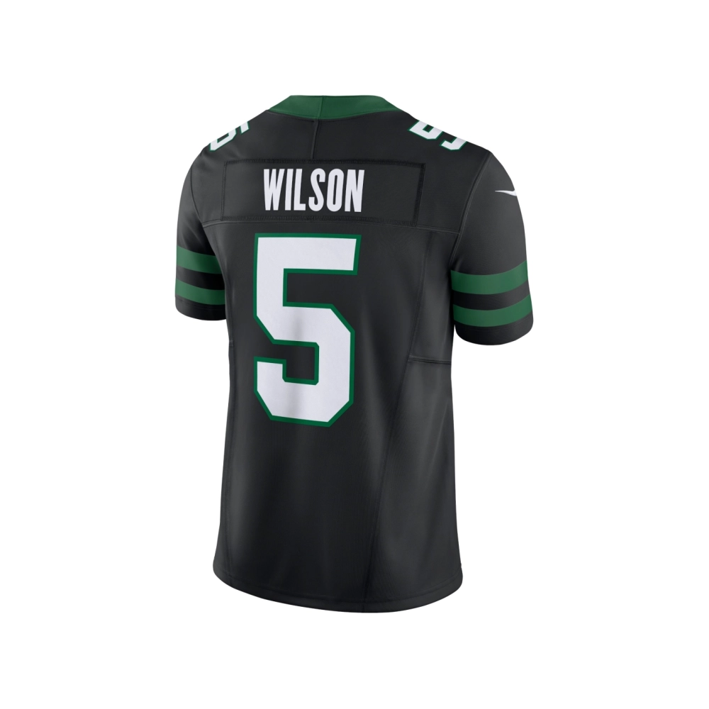 Mens New York Jets Garrett Wilson Legacy Black Alternate Vapor F.U.S.E. Limited Jersey