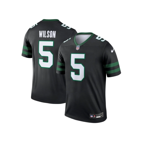 Mens New York Jets Garrett Wilson Legacy Black Alternate Legend Jersey