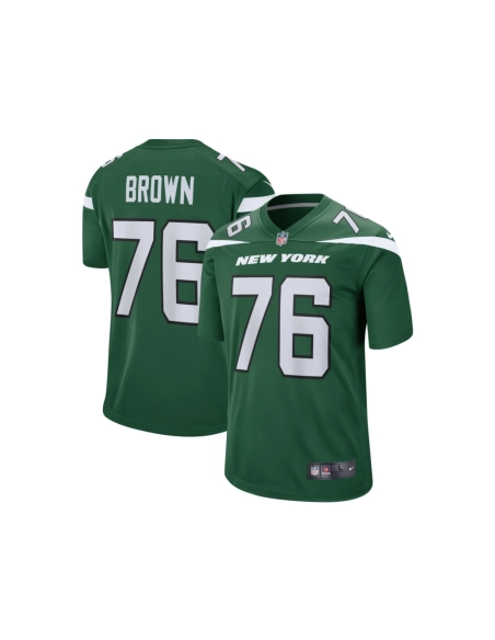 Mens New York Jets Duane Brown Gotham Green Team Game Jersey