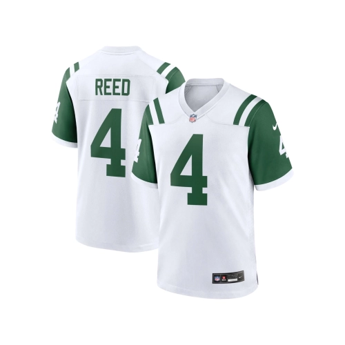 Mens New York Jets D.J. Reed White Classic Alternate Game Jersey