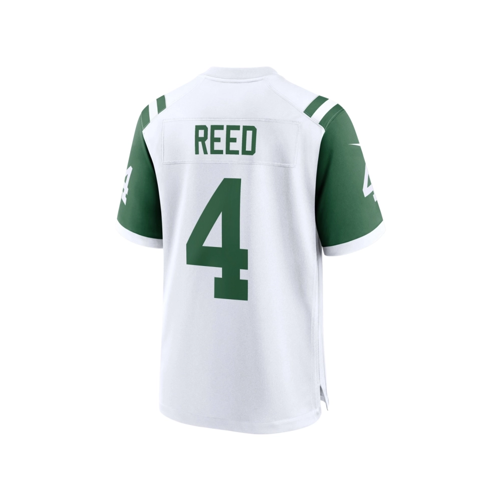 Mens New York Jets D.J. Reed White Classic Alternate Game Jersey