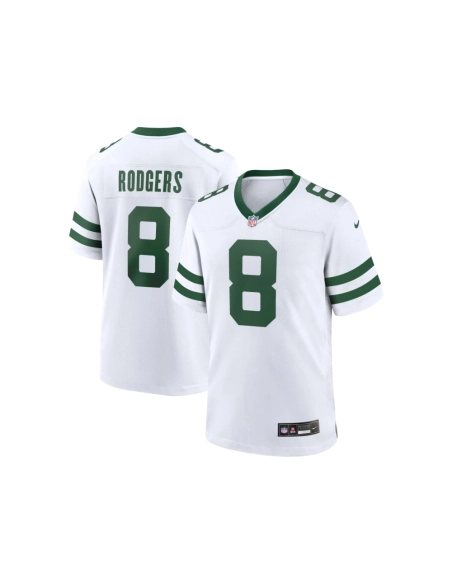 Mens New York Jets Aaron Rodgers Legacy White Game Jersey