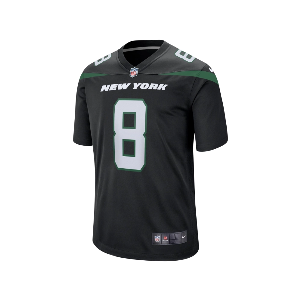 Mens New York Jets Aaron Rodgers Black Game Jersey