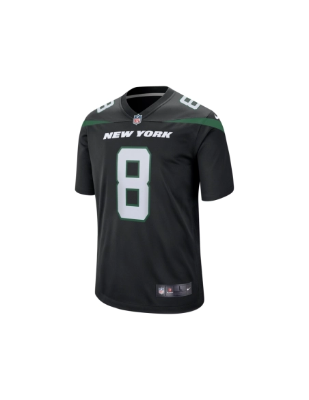 Mens New York Jets Aaron Rodgers Black Game Jersey