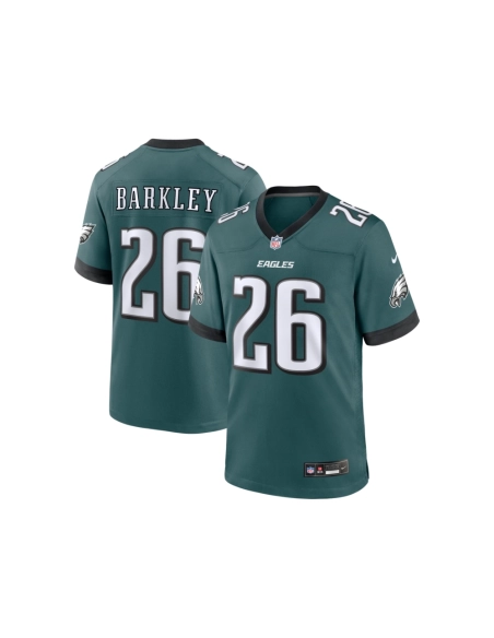 Mens Philadelphia Eagles Saquon Barkley Midnight Green Game Player Jersey