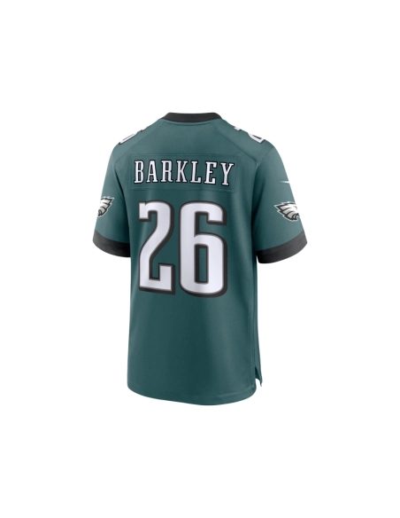 Mens Philadelphia Eagles Saquon Barkley Midnight Green Game Player Jersey