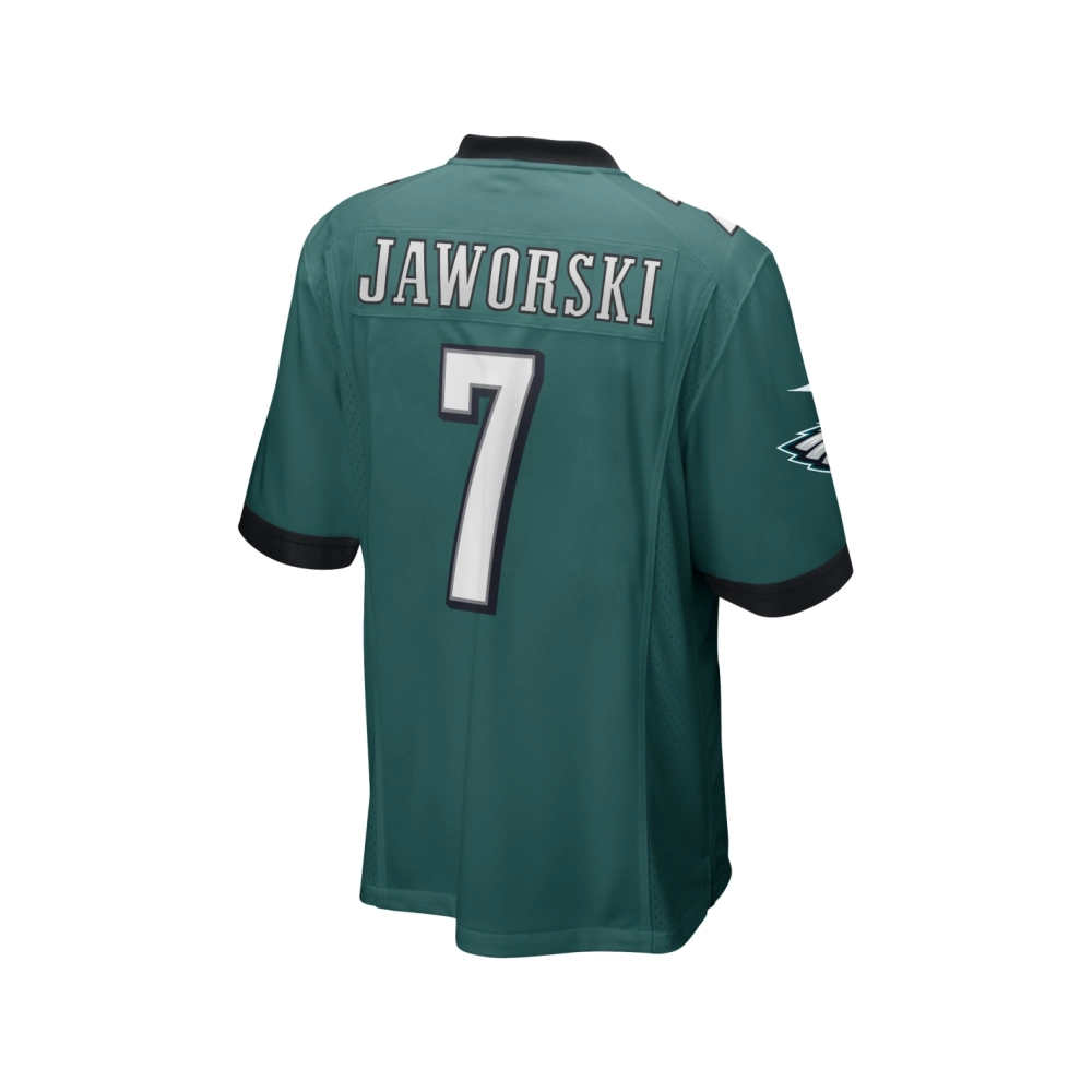 Mens Philadelphia Eagles Ron Jaworski Midnight Green Game Retired Player Jersey