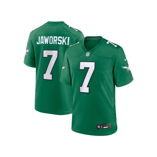 Mens Philadelphia Eagles Ron Jaworski Kelly Green Alternate Game Jersey