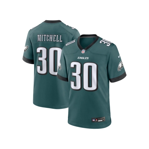 Mens Philadelphia Eagles Quinyon Mitchell Midnight Green 2024 NFL Draft First Round Pick Player Game Jersey