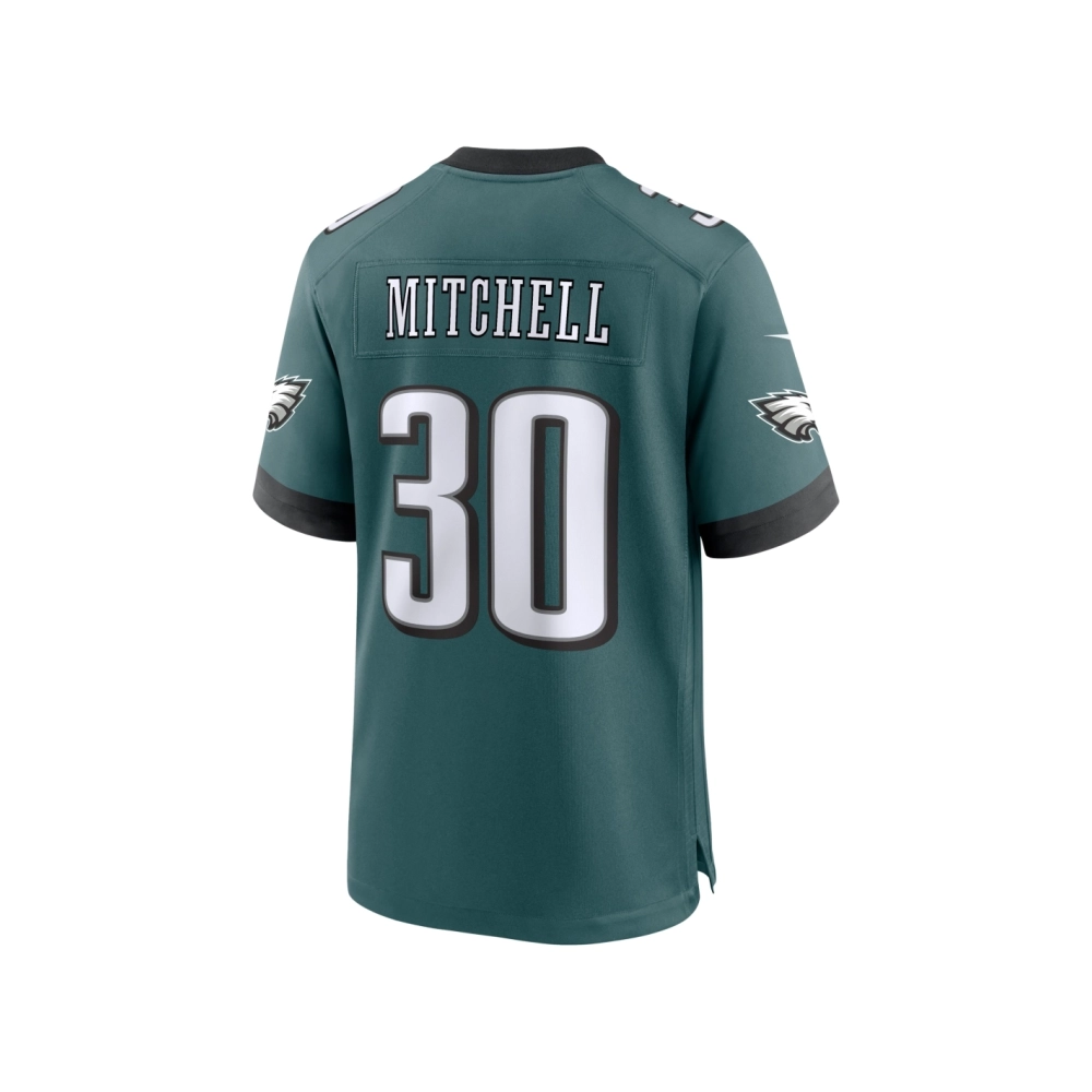 Mens Philadelphia Eagles Quinyon Mitchell Midnight Green 2024 NFL Draft First Round Pick Player Game Jersey
