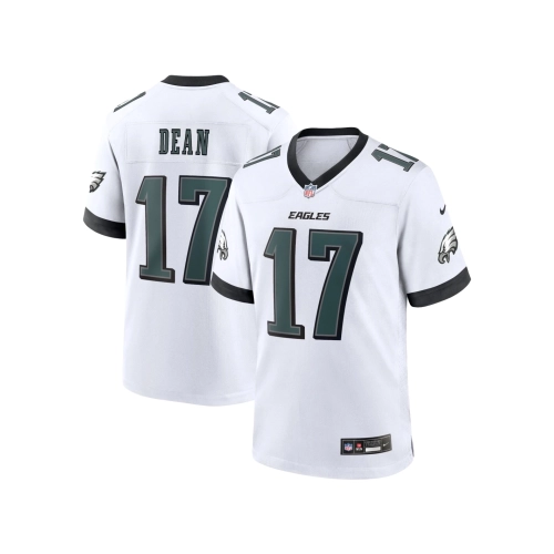Mens Philadelphia Eagles Nakobe Dean White White Game Jersey