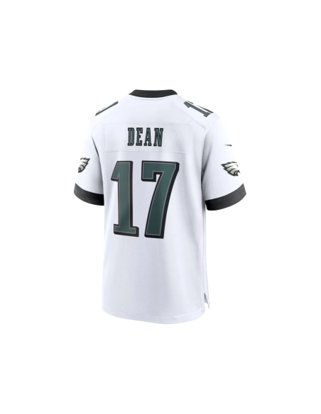 Mens Philadelphia Eagles Nakobe Dean White White Game Jersey