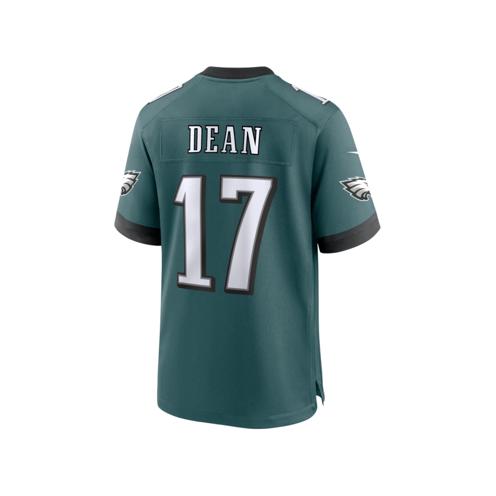 Mens Philadelphia Eagles Nakobe Dean Midnight Green Team Game Jersey
