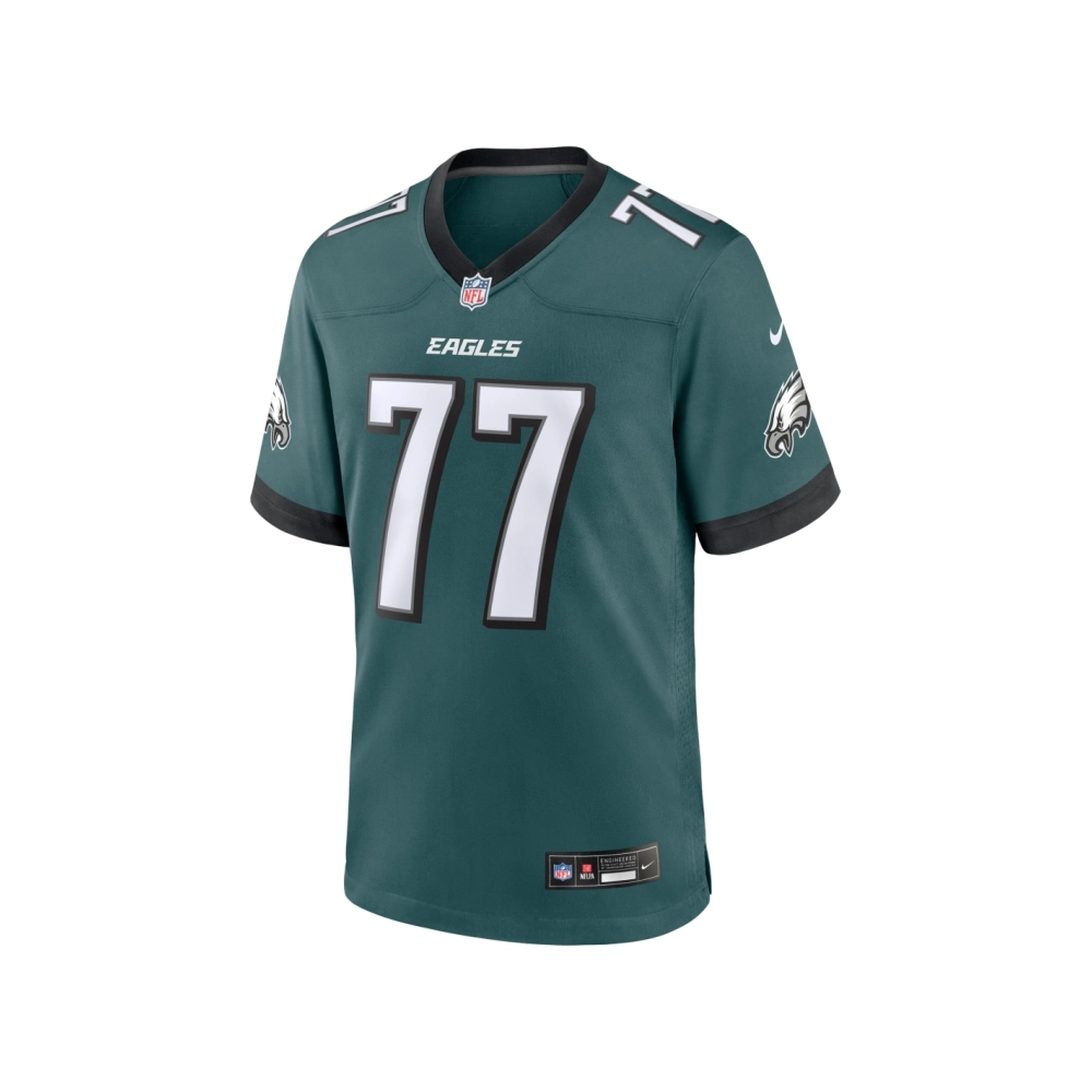 Mens Philadelphia Eagles Mekhi Becton Sr.  Midnight Green Game Jersey