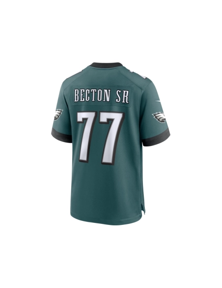 Mens Philadelphia Eagles Mekhi Becton Sr.  Midnight Green Game Jersey