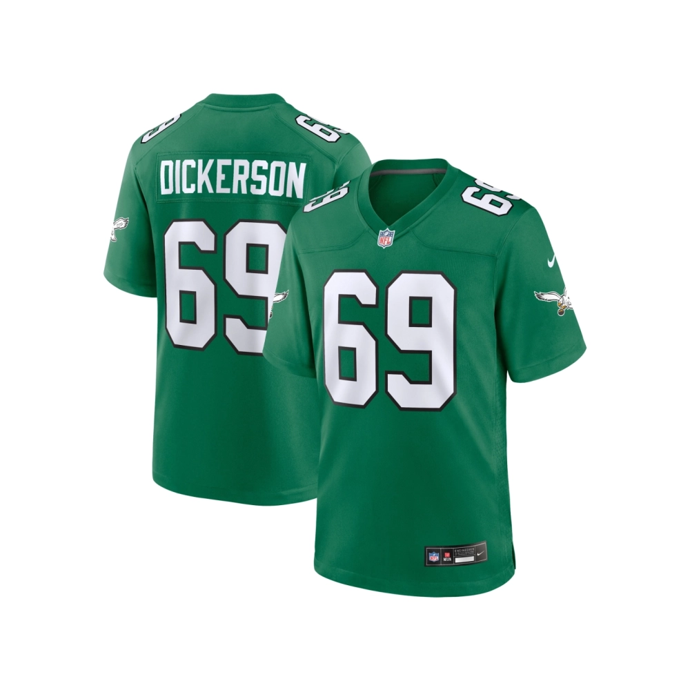 Mens Philadelphia Eagles Landon Dickerson Kelly Green Alternate Game Jersey