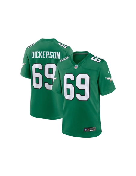 Mens Philadelphia Eagles Landon Dickerson Kelly Green Alternate Game Jersey