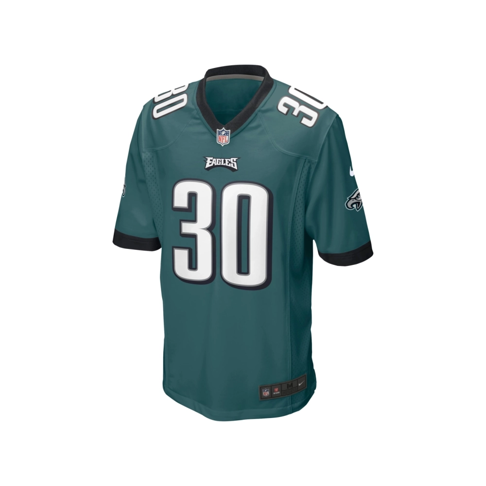 Mens Philadelphia Eagles Justin Evans Midnight Green Game Player Jersey