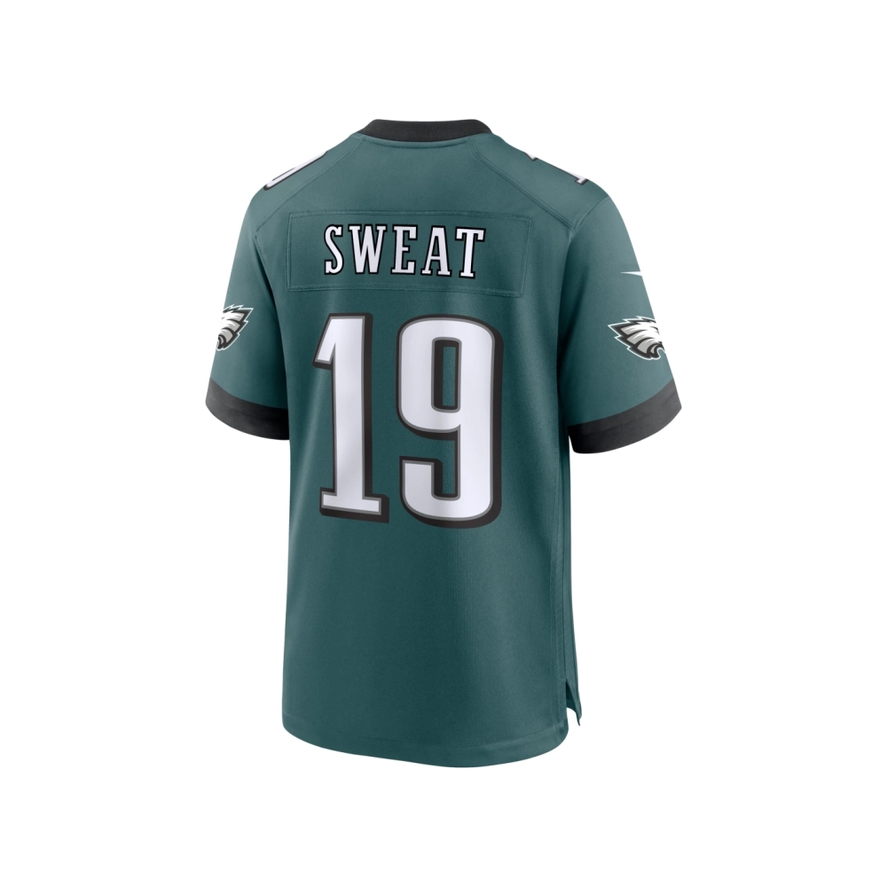 Mens Philadelphia Eagles Josh Sweat Midnight Green Team Game Jersey