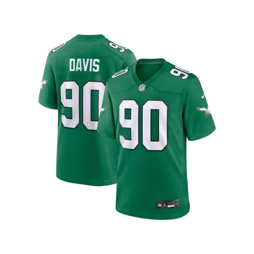 Mens Philadelphia Eagles Jordan Davis Kelly Green Alternate Game Jersey
