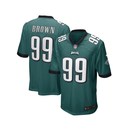 Mens Philadelphia Eagles Jerome Brown Midnight Green Game Retired Player Jersey